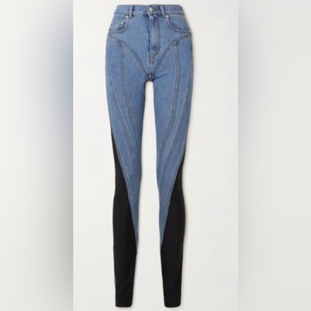 Mugler Spiral Denim Jeans